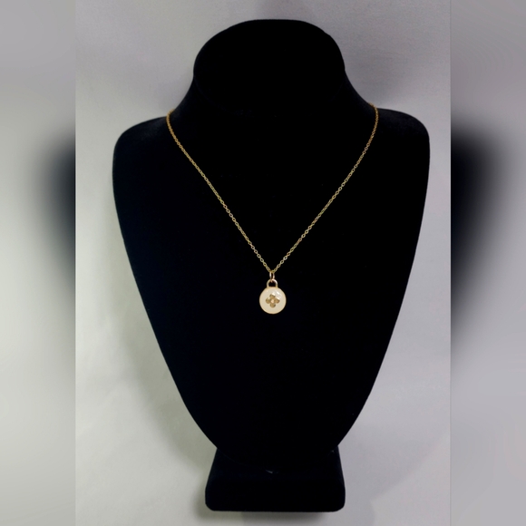 Authentic Louis Vuitton white gold flower Fleur charm on chain - Picture 4 of 10